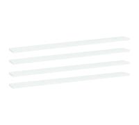 vidaXL Panneaux de bibliothèque 4 pcs Blanc 100x10x1,5 cm Aggloméré