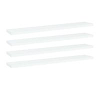 Vidaxl Panneaux De Bibliothèque 4 Pcs Blanc Bois D'Ingénierie