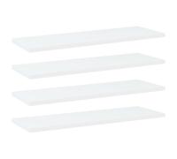 Vidaxl Panneaux De Bibliothèque 4 Pcs Blanc Bois D'ingénierie Blanc
