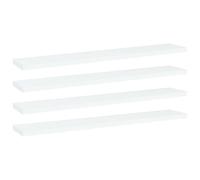 Vidaxl Panneaux De Bibliothèque 4 Pcs Blanc Bois D'ingénierie Blanc
