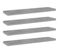 VidaXL Panneaux de bibliothèque 4 pcs gris béton bois d’ingénierie 805130 Gris G