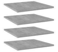 vidaXL Panneaux de bibliothèque 4 pcs gris béton bois d’ingénierie 805178