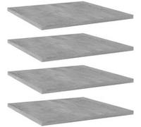 Panneaux de bibliothèque 4 pcs gris béton bois d'ingénierie 805178