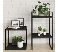 Vidaxl Panneaux Bibliothèque 8pcs Noir Brillant 40x40x1,5cm Aggloméré