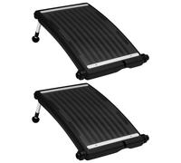 Vidaxl Panneaux De Chauffage Solaire De Piscine Courbã©S 2pcs 72,5x46cm