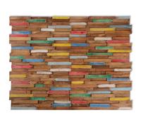 vidaXL Panneaux de revêtement mural 10 pcs 1,03 m² Bois de teck solide