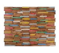 vidaXL Panneaux de revêtement mural 10 pcs 1,03 m² Bois de teck solide G