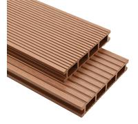 Vidaxl Panneaux De Terrasse Wpc Avec Accessoires 25 M² 4 M Marron