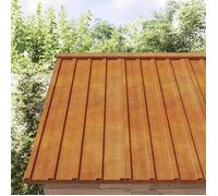 vidaXL Panneaux de toiture 12 pièces Tôles profilées Acier Corten 80x44 cm Rouillé