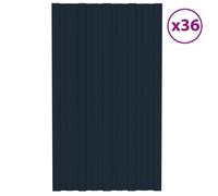 vidaXL Panneaux de toiture 36 pcs Acier galvanisé Anthracite 80x45 cm 317204