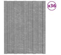 Vidaxl Panneaux De Toiture 36 Pcs Acier Galvanisé Argenté 60x45 Cm
