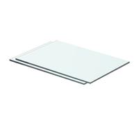 Vidaxl Panneaux D'étagère 2 Pcs Verre Transparent 40 X 20 Cm