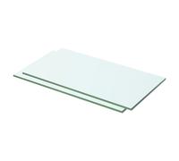 Vidaxl Panneaux D'étagère 2 Pcs Verre Transparent 50 X 20 Cm