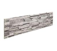 vidaXL Panneaux muraux 10 pcs Gris clair 100 x 25 cm Mousse EPS 42046108