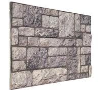 vidaXL Panneaux muraux 10 pcs Gris et blanc 100 x 50 cm Mousse EPS 42046097