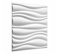 vidaXL Panneaux muraux 12 pcs 50 x 50 cm Blanc 42046528
