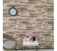 vidaXL Panneaux muraux 3D avec design de brique multicolore 10 pcs EPS