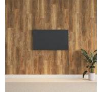 Panneaux muraux Aspect bois Marron PVC 2,06 m²