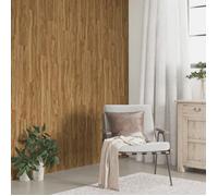 vidaXL Panneaux muraux Aspect bois 3189145 Marron PVC 4,12 m²