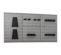 vidaXL Panneaux perforés muraux 3 pcs 40x58 cm Acier