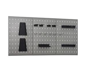 vidaXL Panneaux perforés muraux 3 pcs 40x58 cm Acier