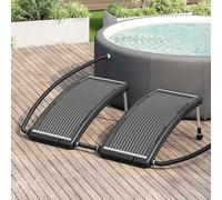 vidaXL Panneaux solaires chauffants courbes pour piscine 2 pcs. 110x65 cm