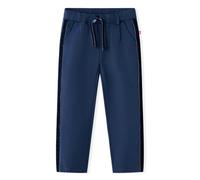vidaXL Pantalons pour Enfants avec Bordures Noires Vêtement Tout-Petits Bleu Marine 140