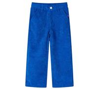 vidaXL Pantalons pour Enfants Velours côtelé Bleu Cobalt 116
