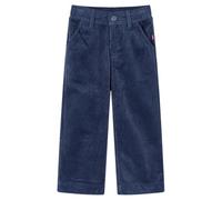 vidaXL Pantalon pour enfants Velours côtelé Bleu marine 104