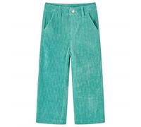 vidaXL Pantalon pour enfants Velours côtelé Vert menthe Taille 104