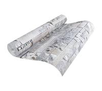 vidaXL Papier Peint 3D, Revêtement Mural, Papier Peint Intissé de Meuble Chambre à Coucher Salon Restaurant Maison, Aspect de Pierre Gris et Marron 10x0,53 m Non Tissé