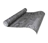 vidaXL Papier peint en pierre 3D Noir 10 x 0,53 m Tissu non tissé