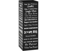 vidaXL Porte-parapluie Texte Acier Noir