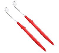 Vidaxl Parapluie Avec Pince 2 Pcs Rouge Brique Ø 105 X 86 Cm