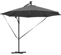vidaXL Parapluie banane en saillie Anthracite 294 x 294 x 248 cm