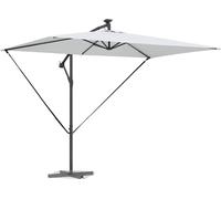 vidaXL Parapluie banane en saillie couleur sable 294 x 200 x 254 cm