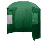 vidaXL Parapluie de pêche Vert 240x210 cm