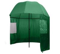 vidaXL Parapluie de pêche Vert 300 x 240 cm