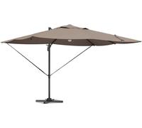 vidaXL Parapluie Roma Taupe, Noir 352 x 251 x 265 cm