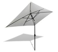 Vidaxl Parasol 200 X 300 Cm Blanc Sable Rectangulaire Blanc