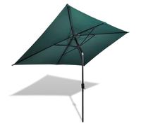 vidaXL Parasol Vert Rectangulaire Parasol de Jardin Terrasse Plage Pare-soleil 40771