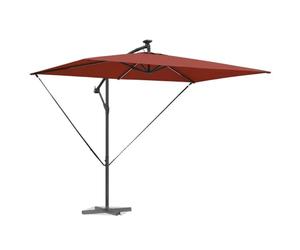 vidaXL Parasol 294 x 200 x 270 cm Polyester et Aluminium Terre Cuite