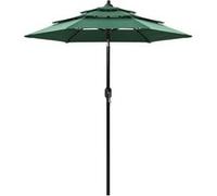 Parasol de Jardin à 3 niveaux avec Mât en Aluminium Pare-soleil Sable vidaXL