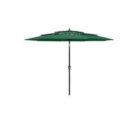 Parasol de Jardin à 3 niveaux avec Mât en Aluminium Pare-soleil Sable vidaXL