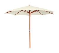 Vidaxl Parasol 300x258 Cm Blanc Sable