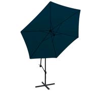 vidaXL Parasol à bras libre 3 m bleu