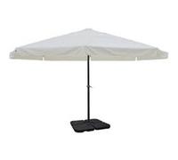 Parasol blanc en aluminium avec base mobile vidaXL