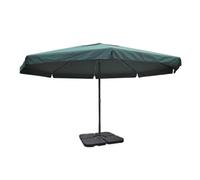 vidaXL Parasol Aluminium Pied de parasol portable Vert