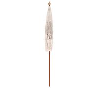 Vidaxl Parasol Autre Crème X 250 Cm Coton Et Bois Massif