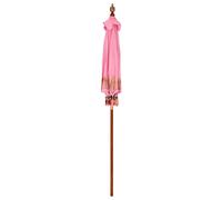 Vidaxl Parasol Autre Rose X 260 Cm Coton Et Bois Massif